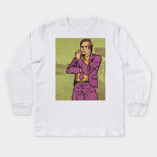 SAUL GOODMAN Kids Long Sleeve T-Shirt